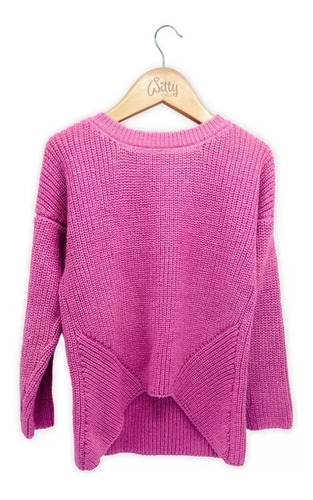 Imagen 2 de 6 de Witty Girls Sweater Rosa Corazon Abrigo Nena Niñas Ropa