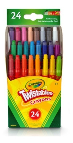 Crayola Twistables Mini Crayones Set 24 Colores Xtreme P