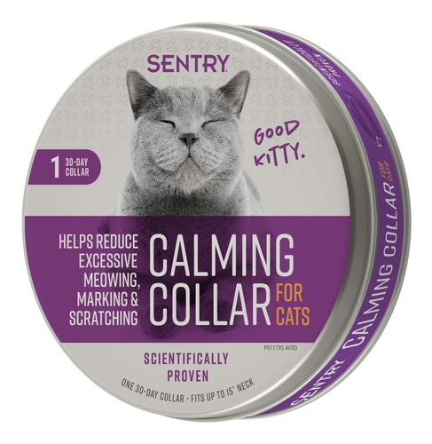 Collar Calmante Gatos Calming X1 Feromonas - Sentry