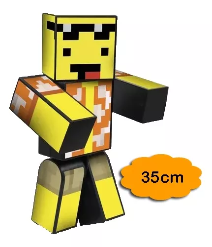 Bonecos Melzinha + Mel 35cm Turma Do Problems Minecraft