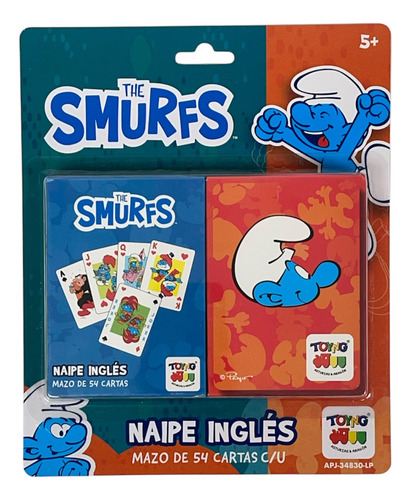 Naipe Ingles Inner Per 24 - Los Pitufos