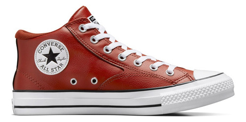 Tenis Converse Ctas Malden Street Mid Estilo Urbano Hombre Color Rojo Diseño De La Tela Liso Talla 27