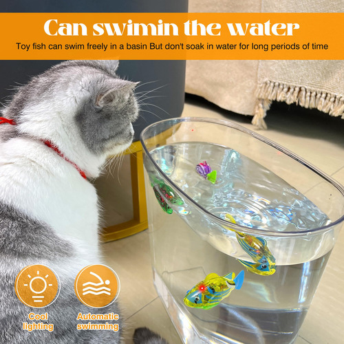 Juguetes Interactivos Con Forma De Pez Robot Para Gato O Per