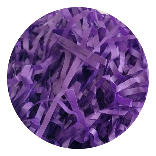 Palha De Papel Seda 100g Para Presentes E Cestas - Cor Roxo