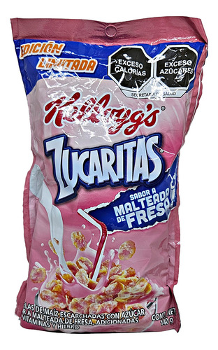 Cereal Zucaritas Malteada De Fresa Kelloggs 140g