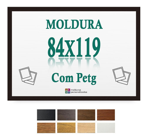 Moldura Para Quadro Pôster A0 84 X 119 Cm Com Petg