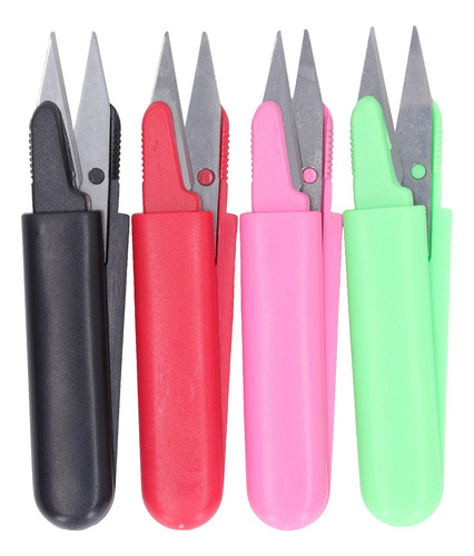 Tijeras Para Hilo, 4 Piezas, De Acero Inoxidable, Redondas,