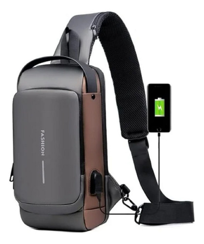 Bolso Morral Pechera Antirrobo Impermeable Con Usb Moto