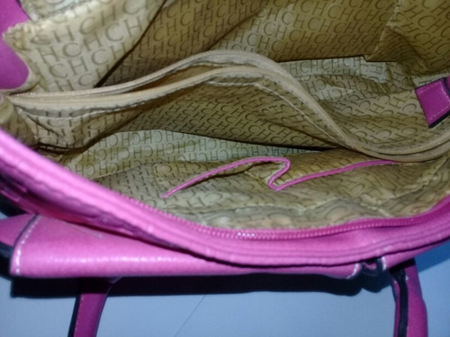 Cartera Bolso Carolina Herrera Color Fucsia.