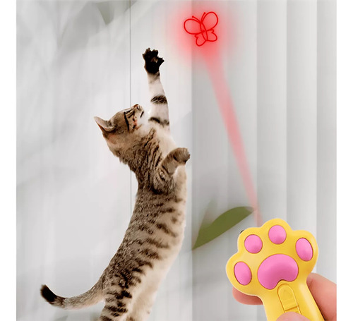 Laser 5 En 1 Lámpara Led Luz Negra Garrita Juguete Para Gato