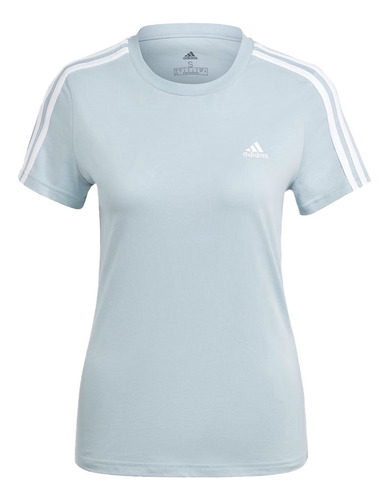 Camiseta adidas 3 Listras Original - Azul