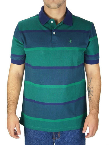 Camiseta Austin Western Polo Original Shirts Azul Verde
