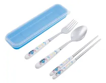 Comprar Estuche Utensilio Viaje Cuchara Tenedor Acero Inoxidable Scf