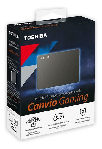 Disco Duro Externo Toshiba Canvio Gaming 1 Tb 3.0 Portátil