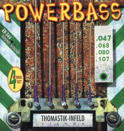 Thomastik-infeld Eb344 Bass Cuerdas De Guitarrapower Bass 4 