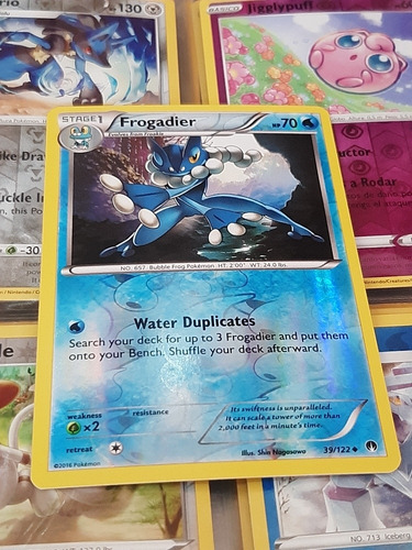Frogadier 39/122 De Pokemon Tcg,reverse. (Usado)