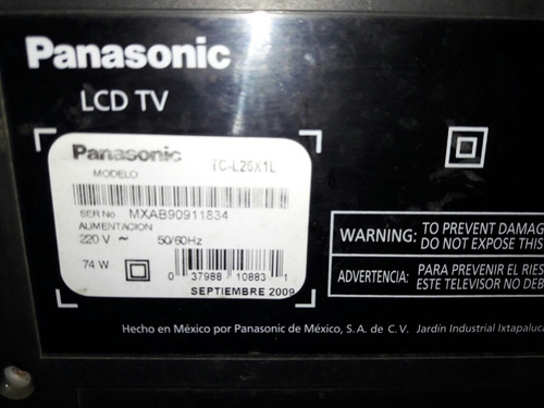 Tv Lcd Panasonic Viera No Enciende (Usado)