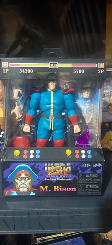 Jada Toys Street Fighter M.bison Player 2 Verde Azul Figura