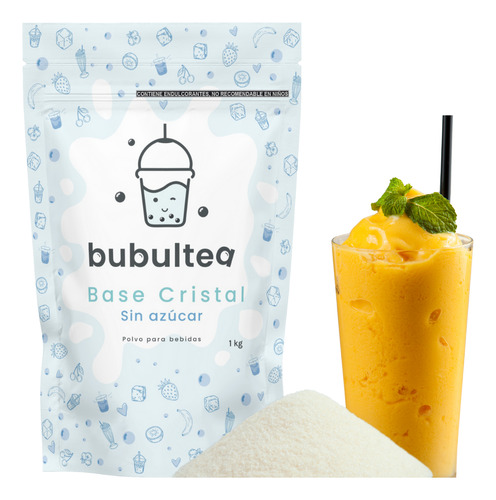 Base Cristal Para Frappe Sin Azúcar Bubultea 1kg