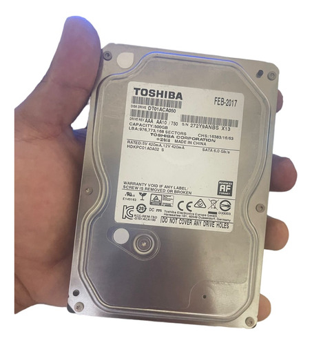 Toshiba Sata Iii Hd Interno De 500gb