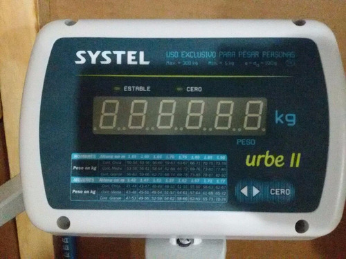 Imagen 7 de 10 de Balanza Systel Urbe Personas Consultorios Farmacias Gimnasios Premium Service Delta