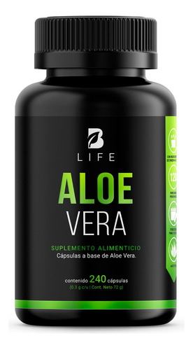 Extracto Puro De Aloe Vera 240 Cápulas. B Life