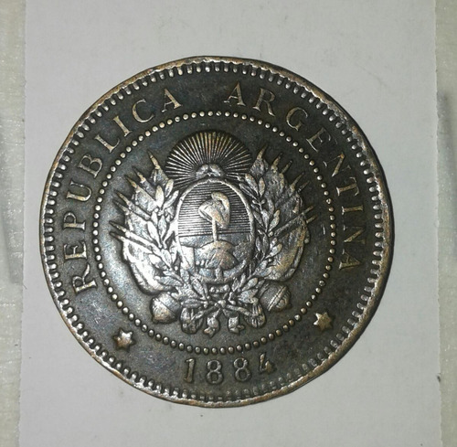 Moneda Argentina 1884 1centavo De Cobre