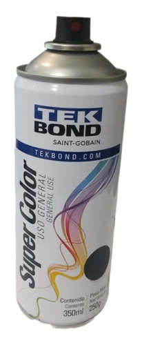 Aerosol Tek Bond Super Color De Uso General Color Negro Mate
