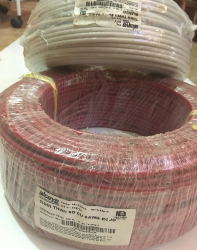 Cable Thhn Thhw Nro 6 100% Cobre 7 Hilos En Super Oferta