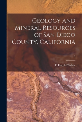 Libro Geology And Mineral Resources Of San Diego County, ...