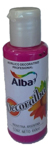 Acrilico Decorativo Decoralba Alba 60ml Colores Tradicional Color 495 SOLFERINO
