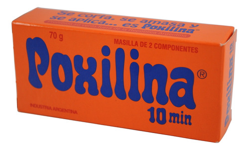 Masilla Epoxi De 2 Componentes 70g Poxilina