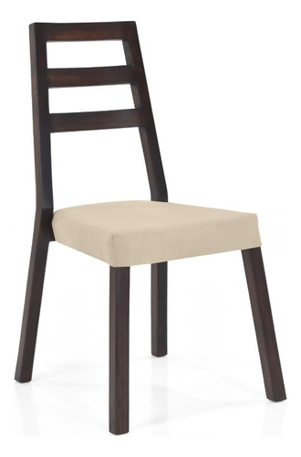 Silla Duncan En Tela Estructura De La Silla Caramelo Asiento Beige