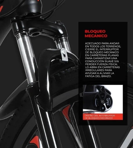 Mountain Bike Lagom Macee Mei-gao R26 21v Doble Suspensión Disco Mecánico Color Negro