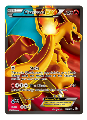 Cartas Pokemon Charizard Ex 100/106 Full Art Chacarita