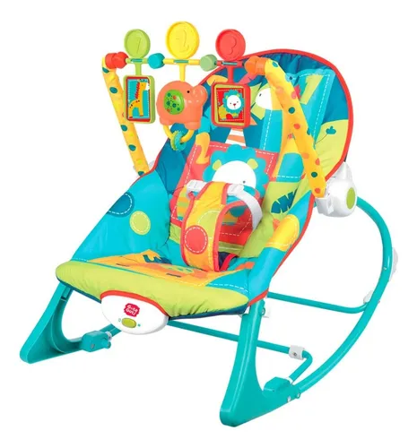 comprar Cadeira De Descanso Musical Cadeirinha Vibratória Bebê Azul