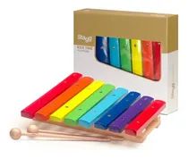 Comprar Xilofon Infantil De 8 Notas Con Golpeador Stagg Color Madera