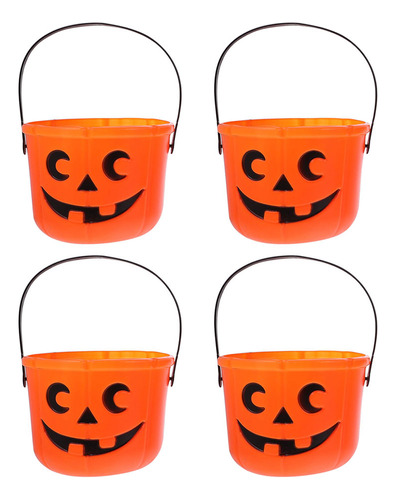 Cubos Trick Or Treat Para Calabazas, Tamaño Pequeño, 4 Unida