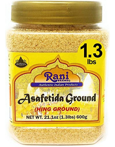 Rani Asafetida (hing) Molido 21oz (600g) 1.3lbs Tarro De Pet