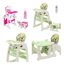 Comprar Silla De Comer Bebes 3 2 1 Convertible Mesa Carpeta Color Rosado Azul Gris Naranja Silla De Comer Para Bebes