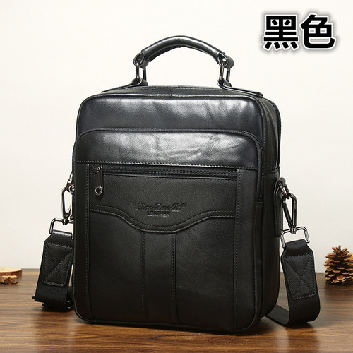 Bolso Bandolera De Cuero Genuino Para Hombre Nuevo De 2022 C
