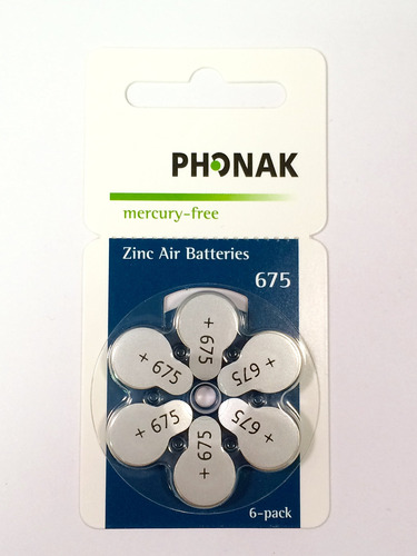 Phonak Baterias Para Audifonos De Aire De Zinc De Tamano Lib