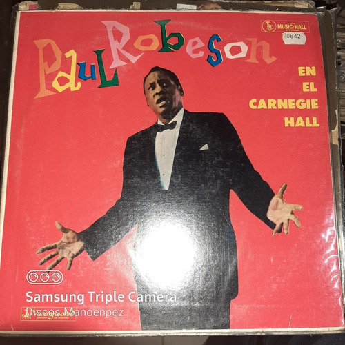 Vinilo Paul Robeson En El Carnegie Hall Si2