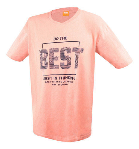 Remera Spt Hombre Do The Best Manga Corta Naranja