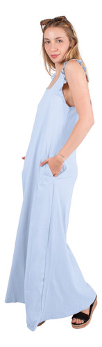 Vestido Mujer Casual De Algodon Largo Verano Temporada Nueva