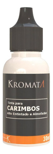 Tinta Para Carimbos Automáticos Auto Entintado- Kromata 30ml Cor Preto