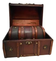 Comprar Set De Baúles Cofre Alhajero De  Madera Pirata X 2 Unidades 
