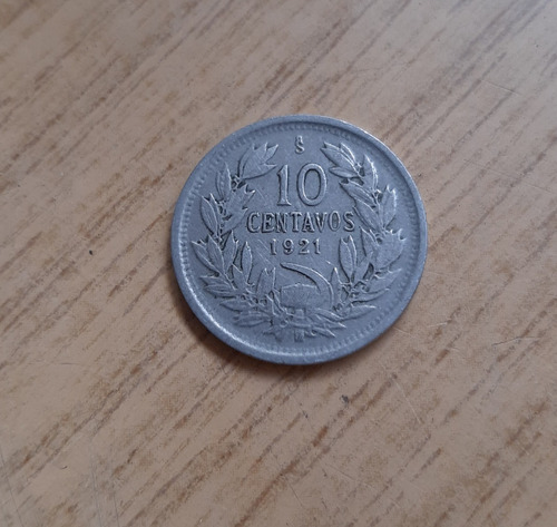 Moneda De 10 Centavos Año 1921