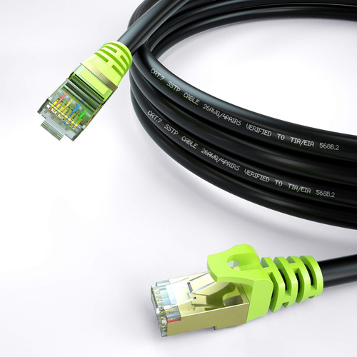 Cable Ethernet Cat 7 Para Exteriores De 100 Pies, Cable De R