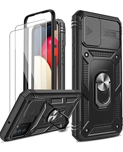 Phone Funda Para Galaxy A02s, Funda Con Slide Camera Funda +